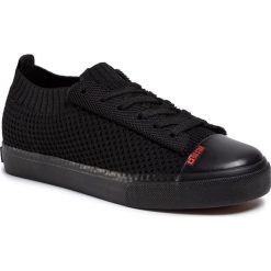 Trampki BIG STAR - FF274214 Black. Czarne półbuty damskie BIG STAR, na co dzień, bez wzorów, z gumy, retro, bez obcasa, na płaskiej podeszwie, bez zapięcia. Za 139,00 zł.