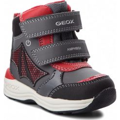Śniegowce GEOX - B N. Gulp B. B B841GC 054FU C0047 M Dk Grey/Red. Szare śniegowce chłopięce Geox, bez zapięcia. W wyprzedaży za 219,00 zł.