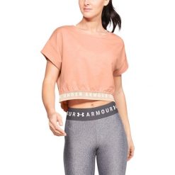 Under Armour Koszulka Beżowy. Brązowe koszulki damskie Under Armour, xs, bez wzorów, z bawełny, bez kołnierzyka, z krótkim rękawem. Za 206,95 zł.