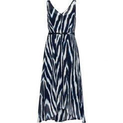 Sukienka letnia DKNY P0CA8ESL. Niebieskie sukienki damskie DKNY, na lato, bez wzorów, bez kołnierzyka, bez rękawów. Za 729,00 zł.