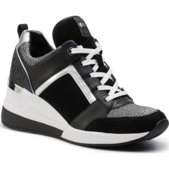Sneakersy MICHAEL MICHAEL KORS - Georgie Trainer 43F8GEFS1S Black. Czarne półbuty damskie MICHAEL Michael Kors, z zamszu. Za 749,00 zł.