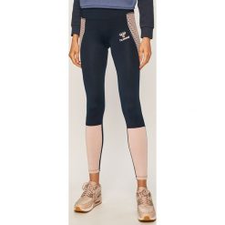 Hummel - Legginsy. Niebieskie spodnie damskie Hummel, s, bez wzorów, z elastanu. W wyprzedaży za 159,90 zł.