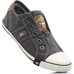 Sneakersy Mustang bonprix ciemnoszary. Szare buty sportowe damskie marki bonprix, bez wzorów, sportowe. Za 179,99 zł.