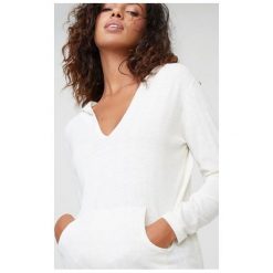 Rodier sweter damski 40 biały. Białe swetry damskie Rodier, bez wzorów, bez rękawów, z kapturem. Za 239,00 zł.