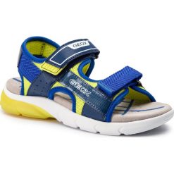 Sandały GEOX - J S.Flexyper B.C J929DC 014BU C0749 DD Navy/Lime. Żółte sandały chłopięce Geox, z materiału. W wyprzedaży za 229,00 zł.
