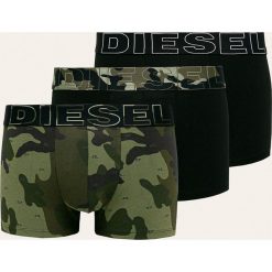 Diesel - Bokserki (3 pack). Zielone bokserki męskie Diesel, bez wzorów, z elastanu. W wyprzedaży za 179,90 zł.