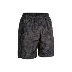 Spodenki fitness kardio FST 120 męskie. Brązowe spodenki sportowe męskie DOMYOS, m, bez wzorów, z poliesteru, na fitness i siłownię. Za 29,99 zł.