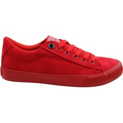 Trampki damskie BIG STAR EE274044, Kolor czerwony. Czerwone trampki i tenisówki damskie BIG STAR, bez wzorów, bez zapięcia. Za 100,00 zł.