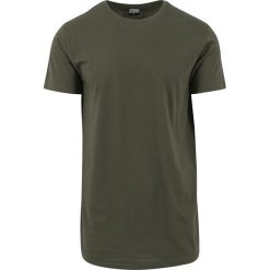T-shirty męskie z nadrukiem: Urban Classics Shaped Long Tee T-Shirt khaki