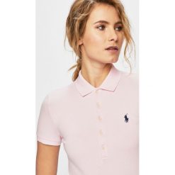 Polo Ralph Lauren - Top. Różowe topy damskie marki Polo Ralph Lauren, s, z elastanu, polo. Za 429,90 zł.