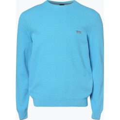 BOSS Athleisurewear - Sweter męski – Ranja, niebieski. Niebieskie swetry klasyczne męskie marki BOSS Athleisurewear, m, z bawełny. Za 549,95 zł.