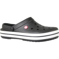 Crocs Crockband 11016-001. Czarne kapcie męskie Crocs, bez wzorów, z materiału. W wyprzedaży za 149,99 zł.