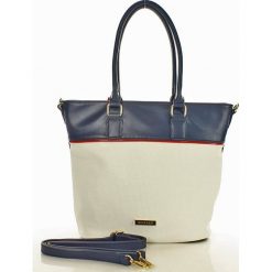 MONNARI Funkcjonalna torba shopper bag granatowy. Niebieskie torby damskie na zakupy Monnari, w paski, ze skóry ekologicznej, biznesowe, bez dodatków. W wyprzedaży za 179,00 zł.