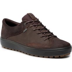 Półbuty ECCO - Soft 7 Tred M GORE-TEX 45010451869 Coffee/Coffee. Pomarańczowe półbuty męskie ecco, na co dzień, bez wzorów, ze skóry, bez zapięcia. W wyprzedaży za 519,00 zł.