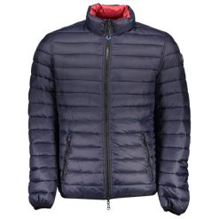 Dwustronna kurtka w kolorze czerwono-granatowym. Czerwone płaszcze męskie US POLO, Love Moschino, xl, bez wzorów, bez kaptura. W wyprzedaży za 699,95 zł.