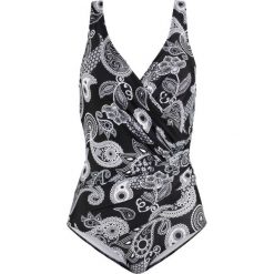 Kostium kąpielowy shape bonprix czarno-biały "paisley". Czarne stroje kąpielowe damskie marki bonprix, bez wzorów, z materiału. Za 89,99 zł.
