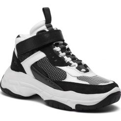 Sneakersy CALVIN KLEIN JEANS - Missie B4R0824 White/Black. Czarne półbuty damskie Calvin Klein Jeans, z jeansu. W wyprzedaży za 489,00 zł.
