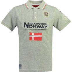 Koszulka polo w kolorze szarym. Szare koszulki polo męskie Geographical Norway Men, s, z haftami, z bawełny, polo, bez rękawów. W wyprzedaży za 90,95 zł.