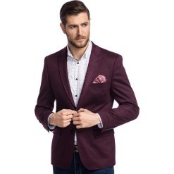 Marynarka GIUSEPPE MAAS000285. Czerwone marynarki męskie Giacomo Conti, m, bez wzorów, z elastanu, eleganckie. Za 799,00 zł.