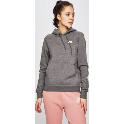 Nike - Bluza. Szare bluzy damskie Nike, s, z nadrukiem, z bawełny, bez rękawów, z kapturem. Za 219,90 zł.