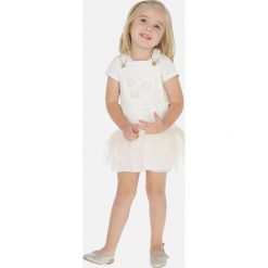 Mayoral - Spódnica dziecięca 92-134 cm. Białe spódniczki dziewczęce Mayoral, bez wzorów, z elastanu, mini, rozkloszowane. Za 156,90 zł.