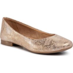 Baleriny LASOCKI - RST-ERICA-02F Gold. Żółte baleriny damskie Lasocki, bez wzorów, ze skóry, klasyczne, bez obcasa. Za 99,99 zł.