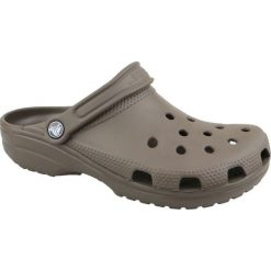 Crocs Classic 10001-200 39/40 Brązowe. Pomarańczowe klapki damskie Crocs, bez wzorów, z syntetyku, bez obcasa. W wyprzedaży za 119,99 zł.