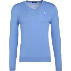 Swetry klasyczne męskie: J.LINDEBERG Sweter silent blue