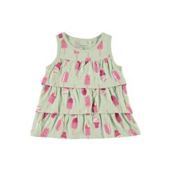 Name it Girls Sukienka Vigga dusty aqua - zielony - Gr.Moda (6 - 24 miesięcy ). Zielone sukienki niemowlęce marki Name it, na lato, z bawełny, bez rękawów. Za 29,00 zł.