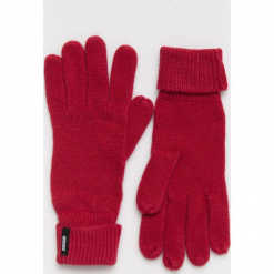 Answear - Rękawiczki. Czerwone rękawiczki damskie ANSWEAR, z dzianiny. Za 39,90 zł.