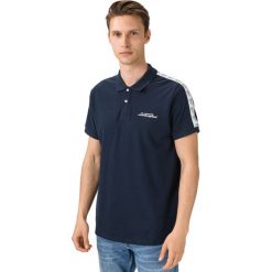 Lamborghini Polo Koszulka Niebieski. Niebieskie podkoszulki męskie Lamborghini, xxl, z haftami, z bawełny, polo, bez rękawów. Za 426,95 zł.
