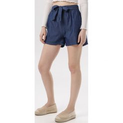 Granatowe Szorty Malisise. Niebieskie szorty damskie Born2be, xl, bez wzorów. W wyprzedaży za 39,99 zł.