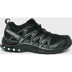 Salomon - Buty. Czarne buty trekkingowe męskie marki Salomon, z gumy, na sznurówki, outdoorowe. Za 549,90 zł.