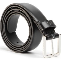 Pasek Damski CALVIN KLEIN - Ck Essential Belt 2.5Cm K60K606551 BAX. Czarne paski damskie Calvin Klein, w paski, ze skóry. Za 179,00 zł.