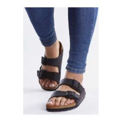 Birkenstock 051793 Black, klapki. Czarne klapki damskie Birkenstock, bez wzorów, bez obcasa. Za 259,00 zł.