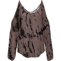 Top z batikowym nadrukiem bonprix jasnobrązowy. Brązowe topy damskie bonprix, z nadrukiem. Za 89,99 zł.