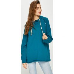 Answear - Bluza ORIENT EXPRESS. Niebieskie bluzy damskie z kapturem marki ANSWEAR, s, z bawełny. Za 149,90 zł.