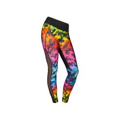 LEGGINSY CAMO RAINBOW. Zielone legginsy damskie wyszczuplające Feelj!, s, moro, z dzianiny, do biegania. Za 189,00 zł.