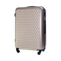 Mała walizka kabinowa 55x35x22cm ABS STL870 rose gold - Rose Gold \ S. Czerwone walizki Solier, bez wzorów, z gumy. Za 119,00 zł.