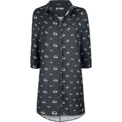 Disturbia Eye Spy Shirt Dress Sukienka czarny. Czarne sukienki na komunię marki Cropp, l, z koszulowym kołnierzykiem, koszulowe. Za 121,90 zł.