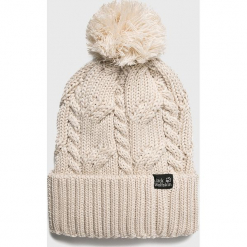 Jack Wolfskin - Czapka/kapelusz 1905091. Brązowe kapelusze męskie marki Jack Wolfskin, na zimę, bez wzorów, z wełny. W wyprzedaży za 89,90 zł.