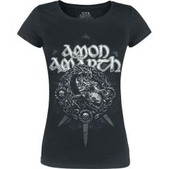 Amon Amarth Ragnarok Koszulka damska czarny. Czarne koszulki damskie marki Amon Amarth, l, z nadrukiem, z okrągłym kołnierzem. Za 79,90 zł.
