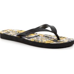 Japonki VERSACE JEANS COUTURE - E0YVBSQ8 71404 899. Czarne klapki męskie Versace Jeans Couture, bez wzorów, z jeansu. W wyprzedaży za 149,00 zł.