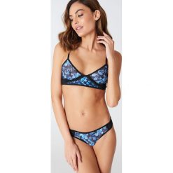Figi: NA-KD Lingerie Siateczkowe figi Color Block – Blue,Multicolor