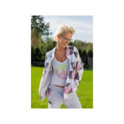 BOOMBERKA STRIP TRIANGLE. Szare bluzy damskie marki Taff.one, s, bez wzorów, z jeansu, bez rękawów, bez kaptura. Za 309,00 zł.