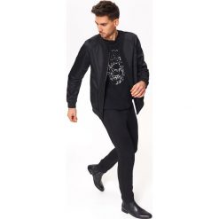 Marynarka z zamkami. Czarne kurtki męskie Top Secret, na zimę, xxl, bez wzorów, z materiału, eleganckie. W wyprzedaży za 59,99 zł.