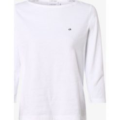 Calvin Klein - Koszulka damska, biały. Białe koszulki damskie Calvin Klein, xs, z haftami, z okrągłym kołnierzem, bez rękawów. Za 179,95 zł.