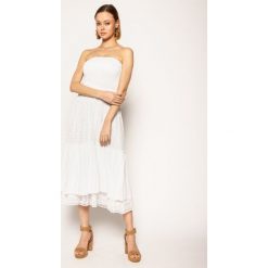 Sukienka letnia Guess Darla W0GD59 WCUZ0. Białe sukienki damskie Guess, na lato, m, z aplikacjami, z wiskozy, bez kołnierzyka, bez rękawów. W wyprzedaży za 489,00 zł.