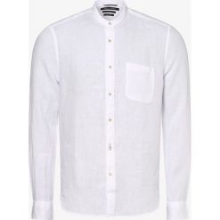 Marc O'Polo - Męska koszula lniana, biały. Białe koszule męskie Marc O'Polo, xl, bez wzorów, ze skóry, eleganckie, polo, bez rękawów. Za 399,95 zł.