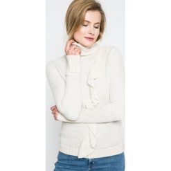 Only - Sweter Natali. Szare swetry klasyczne damskie ONLY, l, z dzianiny, z krótkim rękawem. W wyprzedaży za 69,90 zł.